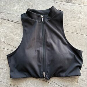 Women’s Black Zip-Front Pureluxe Tundra Bra